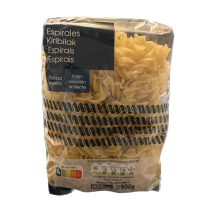 Pasta de espirales, paquete 500 g