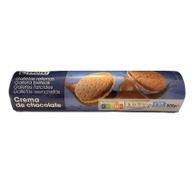 Galletas rellenas de crema de chocolate, 500 g