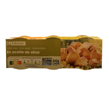 Atún claro en aceite de oliva, 3x80 g