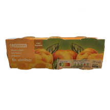 Melocotón en almíbar, 3x200 g