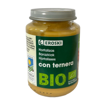 Tarrito de ternera con verduras, 200 g