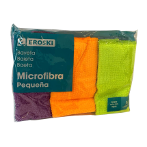 Bayeta microfibra grande, 3 unidades