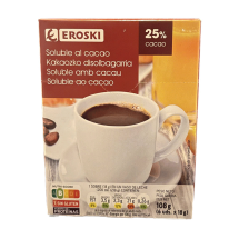 Soluble de cacao, 6x18 g