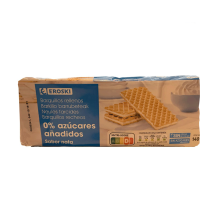 Barquillos rellenos sabor nata, 140 g