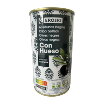Aceitunas negras con hueso,  185 g