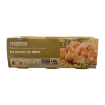 Atún claro en aceite de oliva, 6x80 g