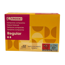 Tampón regular con aplicador, 32 unidades
