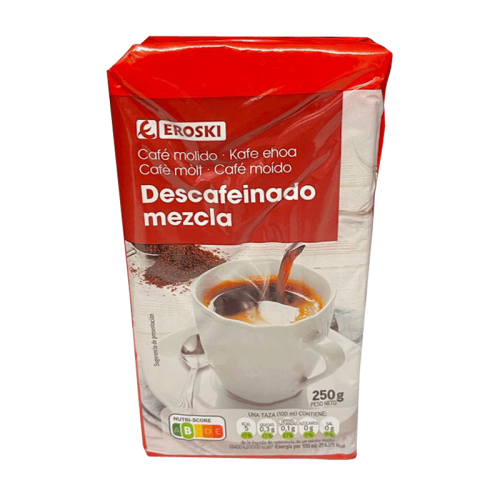 Comprar Cafe molido descafeinado mezcla vivo 250gr en Cáceres